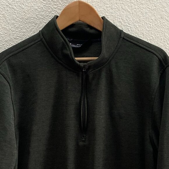 Under Armour Golf UA Loose Fit 1/4 Zip ColdGear Sweatshirt Jacket 2XL Dark Green - Picture 4 of 4